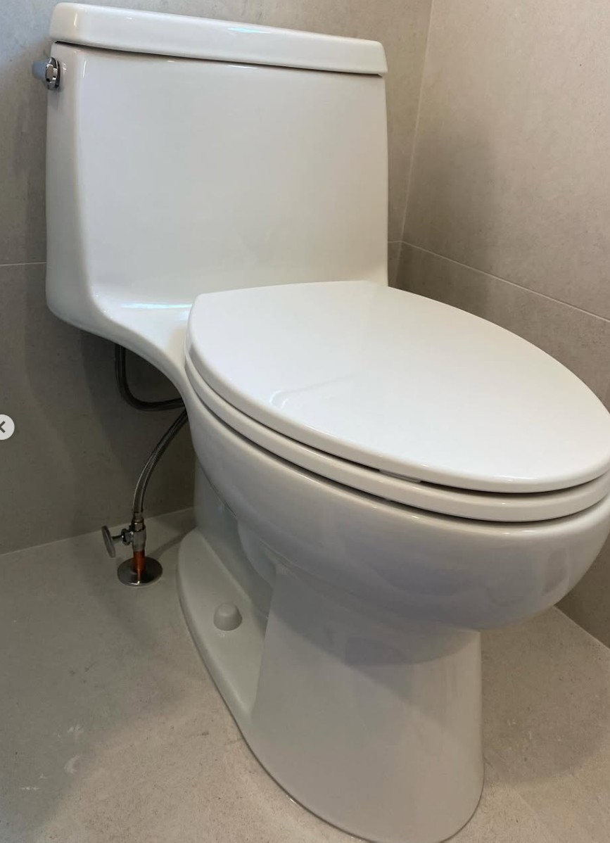 Blais Plumbing project: Toilet installation