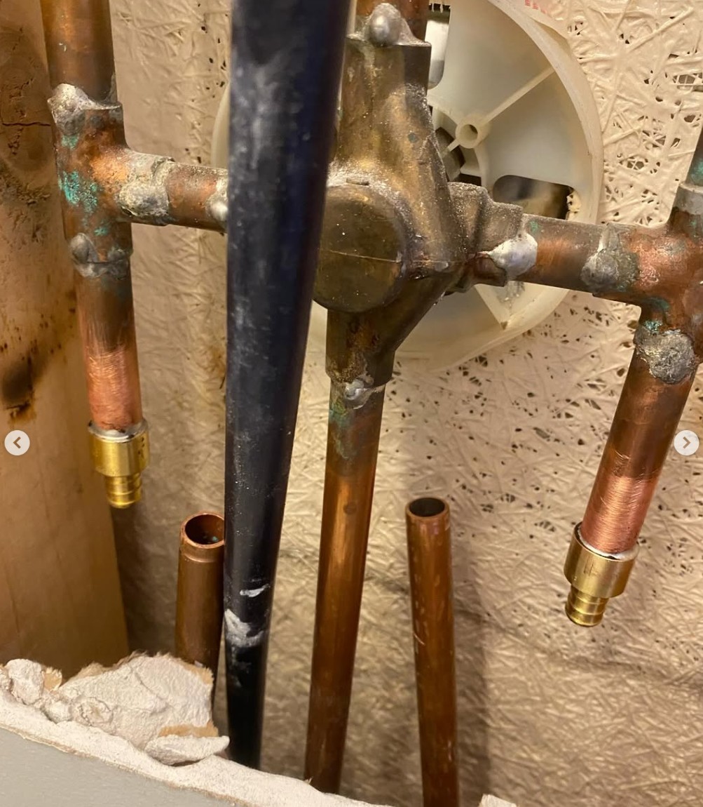 Blais Plumbing project: Copper plumbing repair